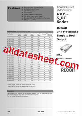 RP15-2415SFP型号图片