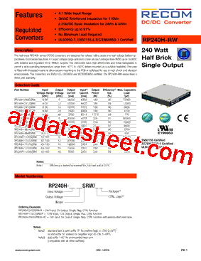 RP240H-11015SRW型号图片