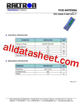 RPC-GSDE-P-4807-UFL-Y型号图片