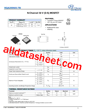 RQA200N03-TB型号图片