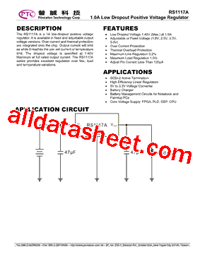 RS1117A-J33P型号图片