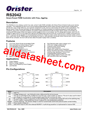 RS2042P型号图片