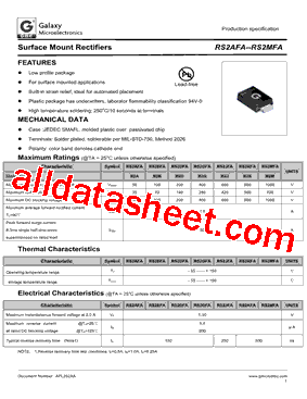 RS2AFA型号图片