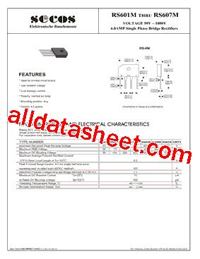 RS601M型号图片