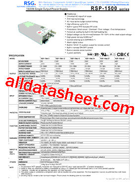 RSP-1500-5型号图片