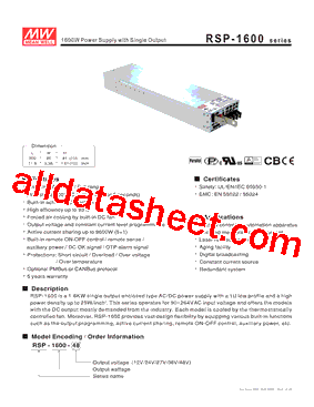 RSP-1600-36型号图片