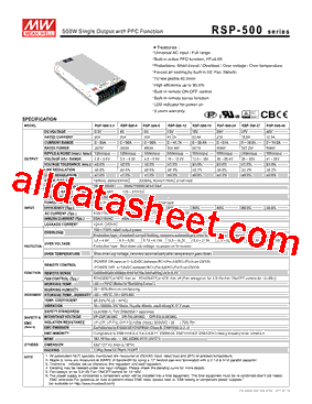 RSP-500-15型号图片