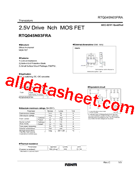 RTQ045N03FRA型号图片