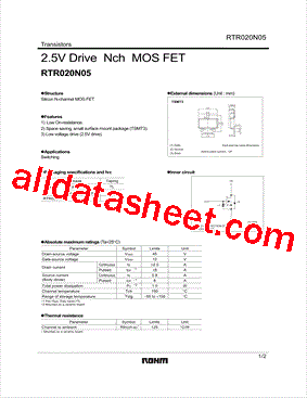RTR020N05TL型号图片