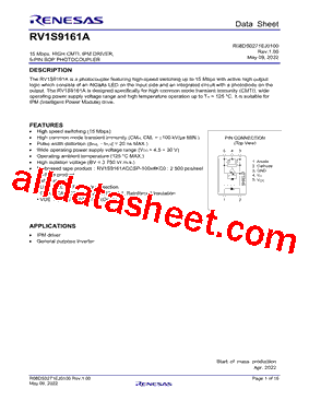 RV1S9161ACCSP-100VSC0型号图片