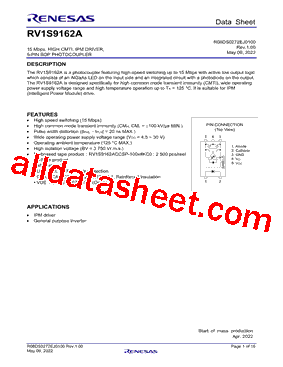 RV1S9162ACCSP100CKC0型号图片