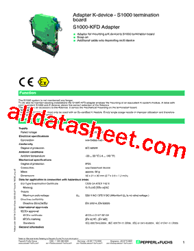 S1000-KFDADAPTER型号图片