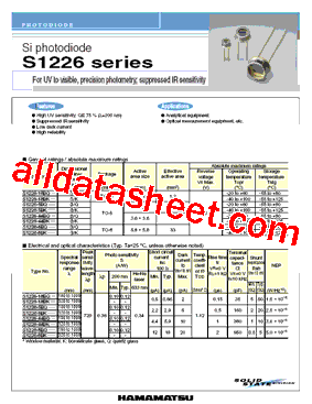 S1226-44BK型号图片