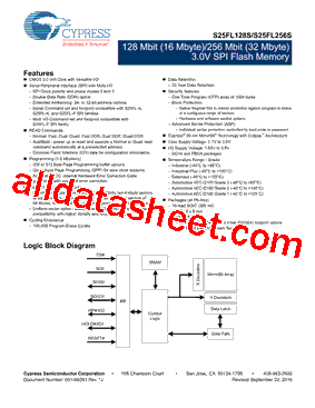 S25FL256SAGBHI300型号图片