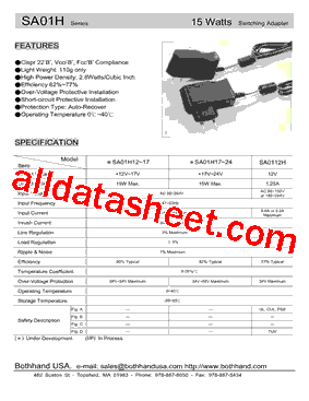 SA01H15型号图片