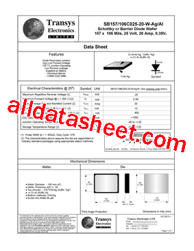 SB157/106C025-20-W-AG/AL型号图片