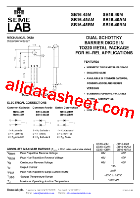 SB16-45AM型号图片
