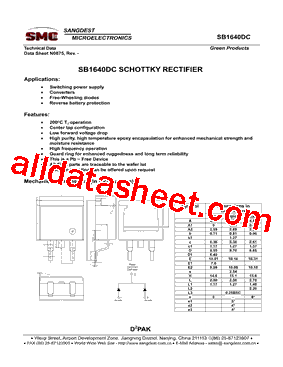 SB1640DC型号图片
