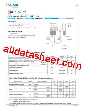 SB20100LCT型号图片