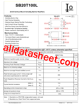 SB20T100L型号图片