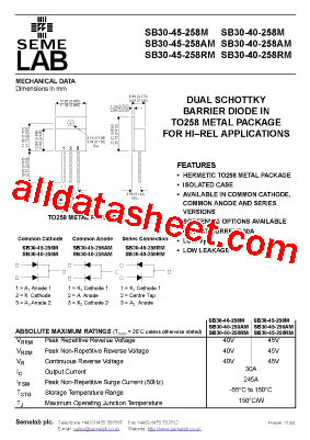 SB30-45-258AM型号图片