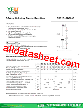 SB320-DO-27型号图片