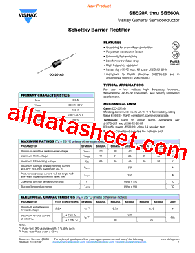 SB520A-E3/54型号图片