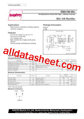 SBA100-09J型号图片