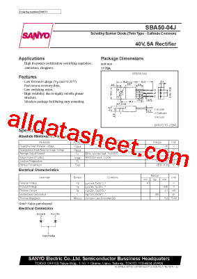 SBA50-04J型号图片