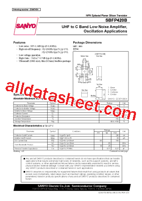 SBFP420B型号图片