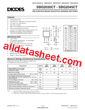 SBG2045CT-T-F型号图片