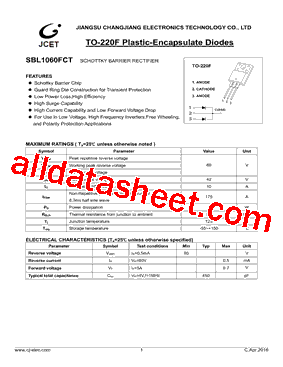 SBL1060FC型号图片