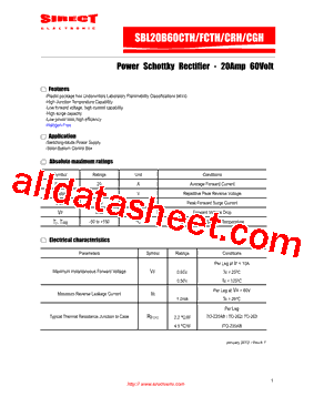 SBL20B60CTH型号图片