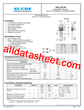 SBL20U80型号图片