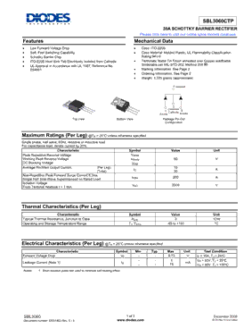 SBL3060CTP型号图片