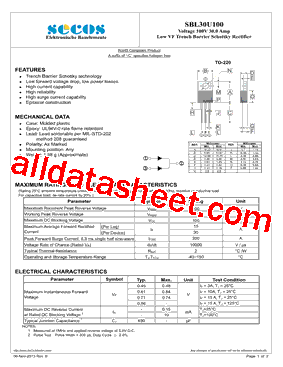 SBL30U100_15型号图片