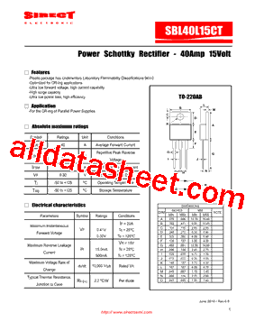 SBL40L15CT型号图片