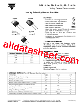 SBLF10L30-E3/45型号图片