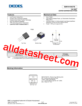 SBR10150CTE_15型号图片