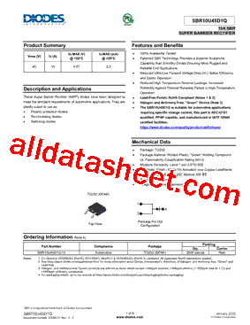 SBR10U45D1Q型号图片