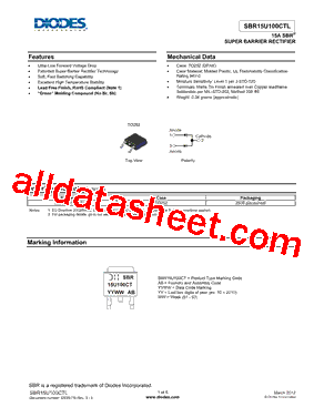 SBR15U100CTL_15型号图片