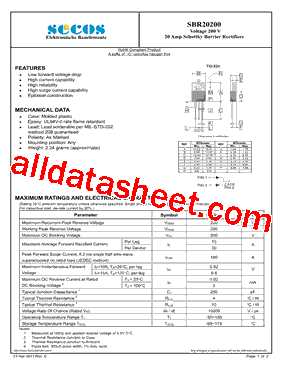 SBR20200型号图片