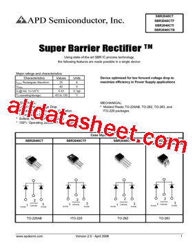 SBR2040CT型号图片