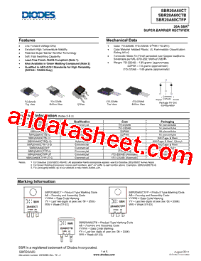 SBR20A60CT-G型号图片