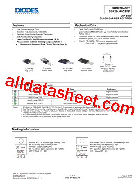 SBR20U40CTFP型号图片