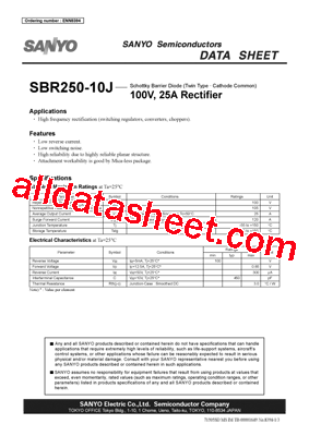 SBR250-10J型号图片