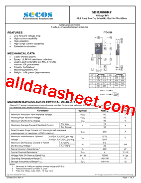 SBR3080RF型号图片