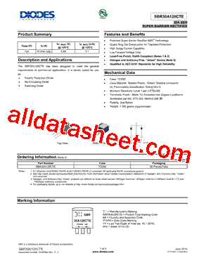 SBR30A120CTE型号图片