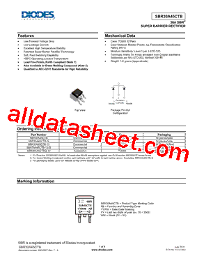 SBR30A45CTB-13-G型号图片