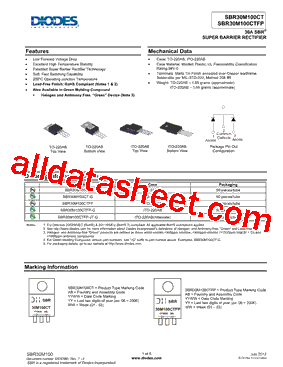 SBR30M100CTFP-JT-G型号图片